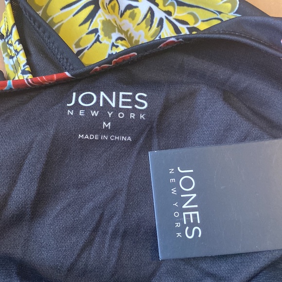 JONES New York Women's One-Shoulder Floral Swimsuit - Picture 5 of 6